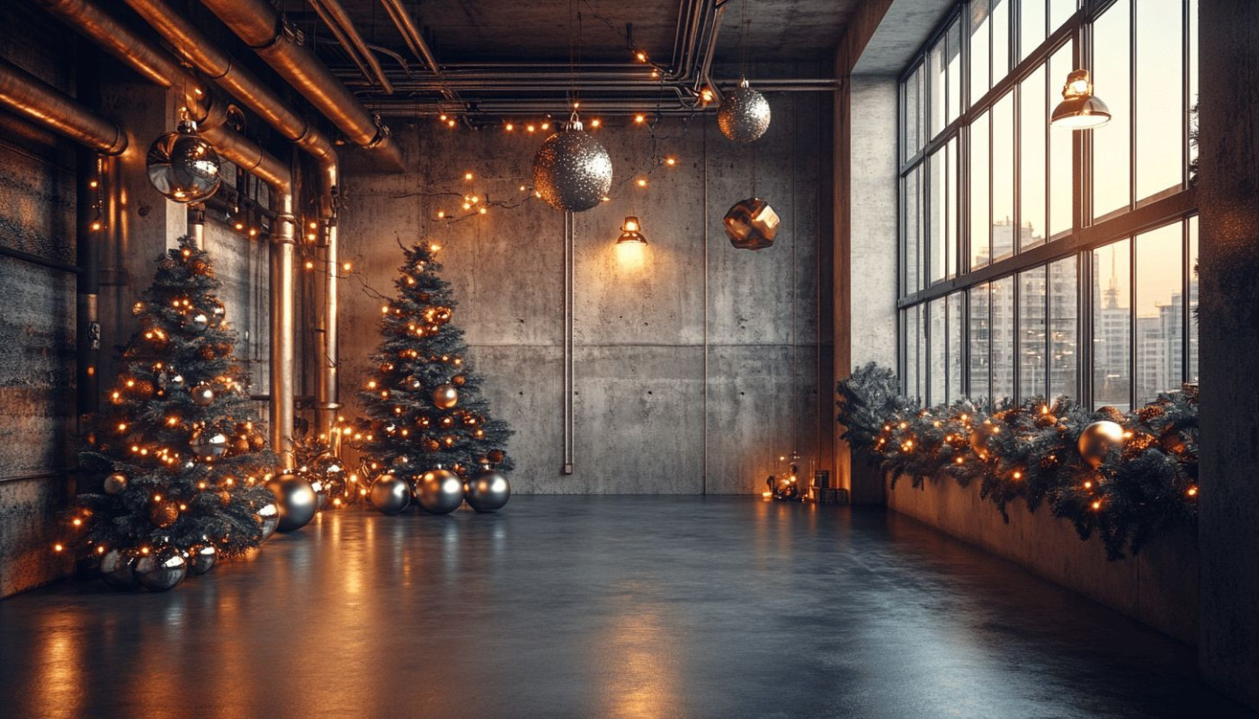 Maximiser l'espace avec le style industriel pour Noël